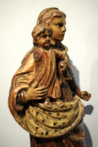 Antiquités - Vierge à l'Enfant - Espagne, fin du XVIe siècle